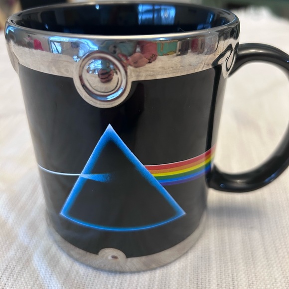 Pink Floyd Black Mug with Blue Prism and Rainbow Stripe - Picture 2 of 5